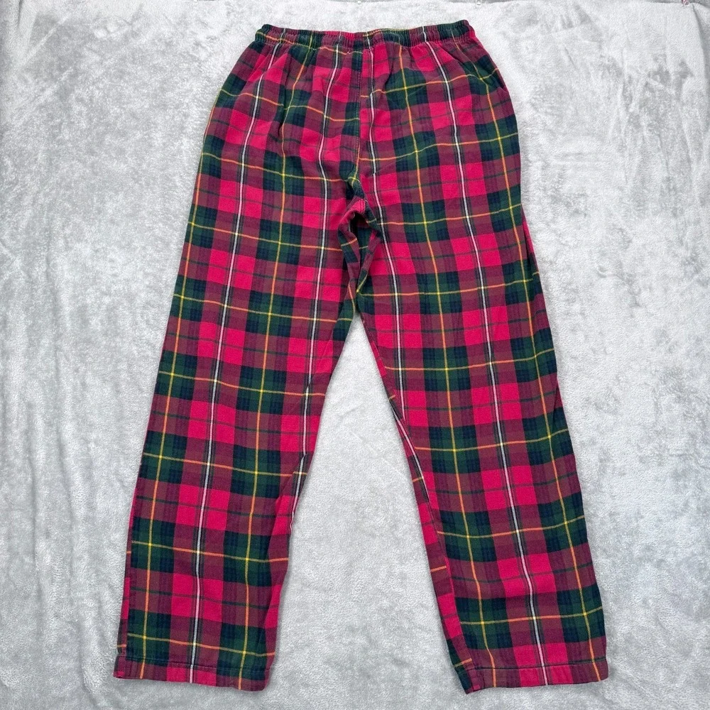 Polo Ralph Lauren Flannel Pajama Pants Men Medium Tartan Plaid Sleep Lounge Pony